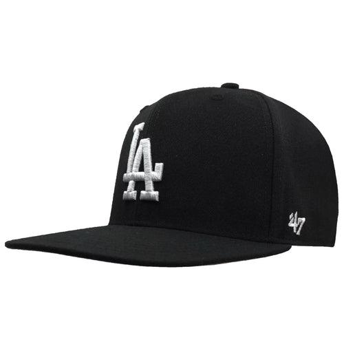 47 Brand Los Angeles Dodgers No Shot 47 Captain 47 Cap B-NSHOT12WBP-BKG - Czarne