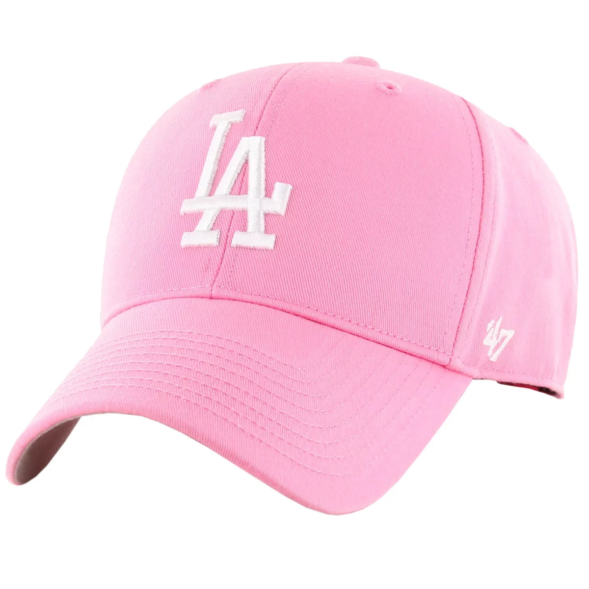 47 Brand MLB Los Angeles Dodgers Jr Cap B-RAC12CTP-RSA-KID - Różowe