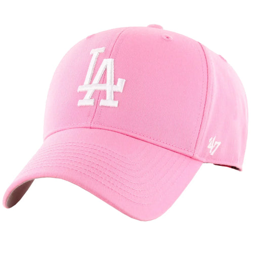 47 Brand MLB Los Angeles Dodgers Jr Cap B-RAC12CTP-RSA-KID - Różowe