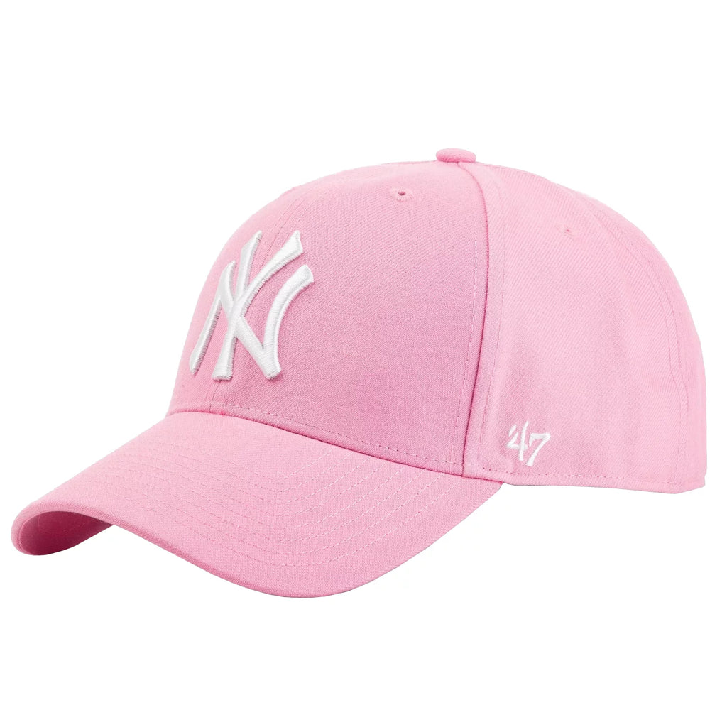 47 Brand New York Yankees MVP Cap B-MVPSP17WBP-RS - Różowe
