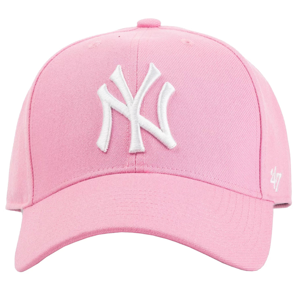 47 Brand New York Yankees MVP Cap B-MVPSP17WBP-RS - Różowe