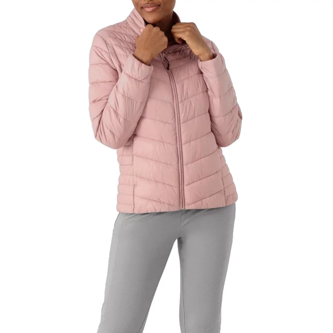 4F Women's Jacket H4Z21-KUDP002-56S - Różowe