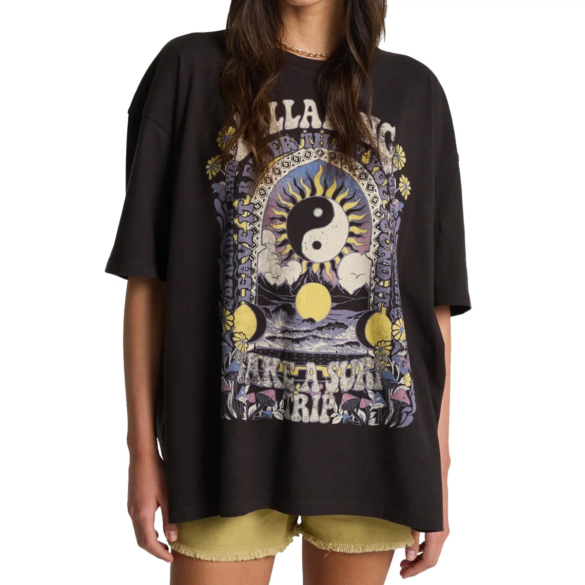 Billabong Surf Trip Tee EBJZT00593-OFB - Czarne