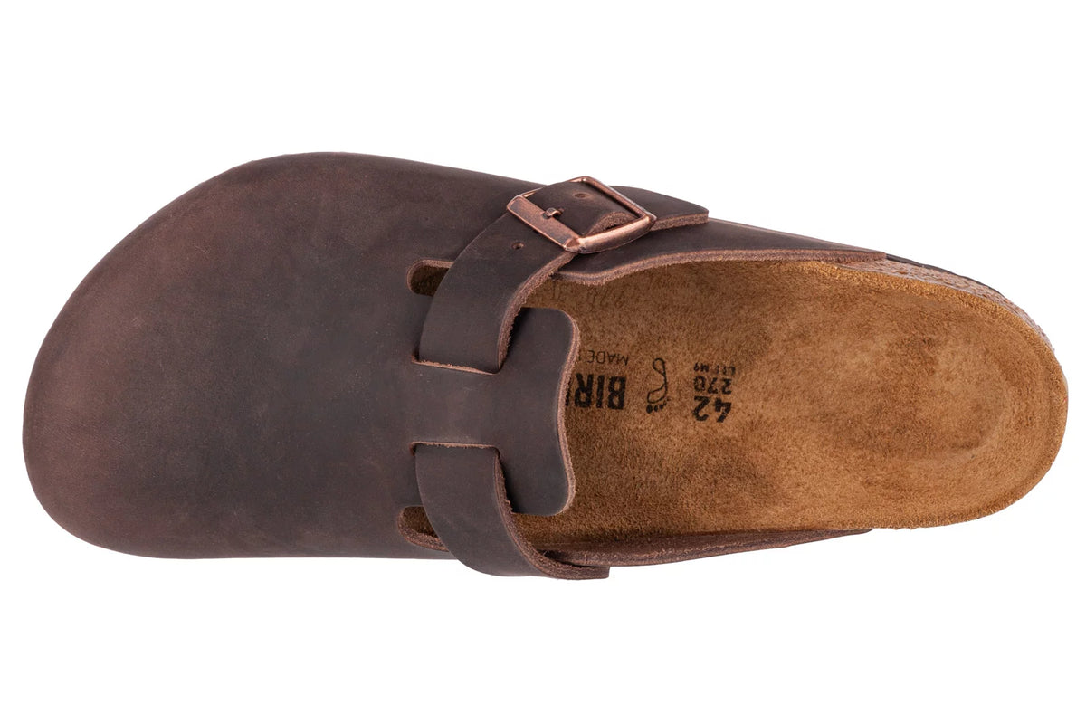 Birkenstock Boston LEOI 860131 - Brązowe