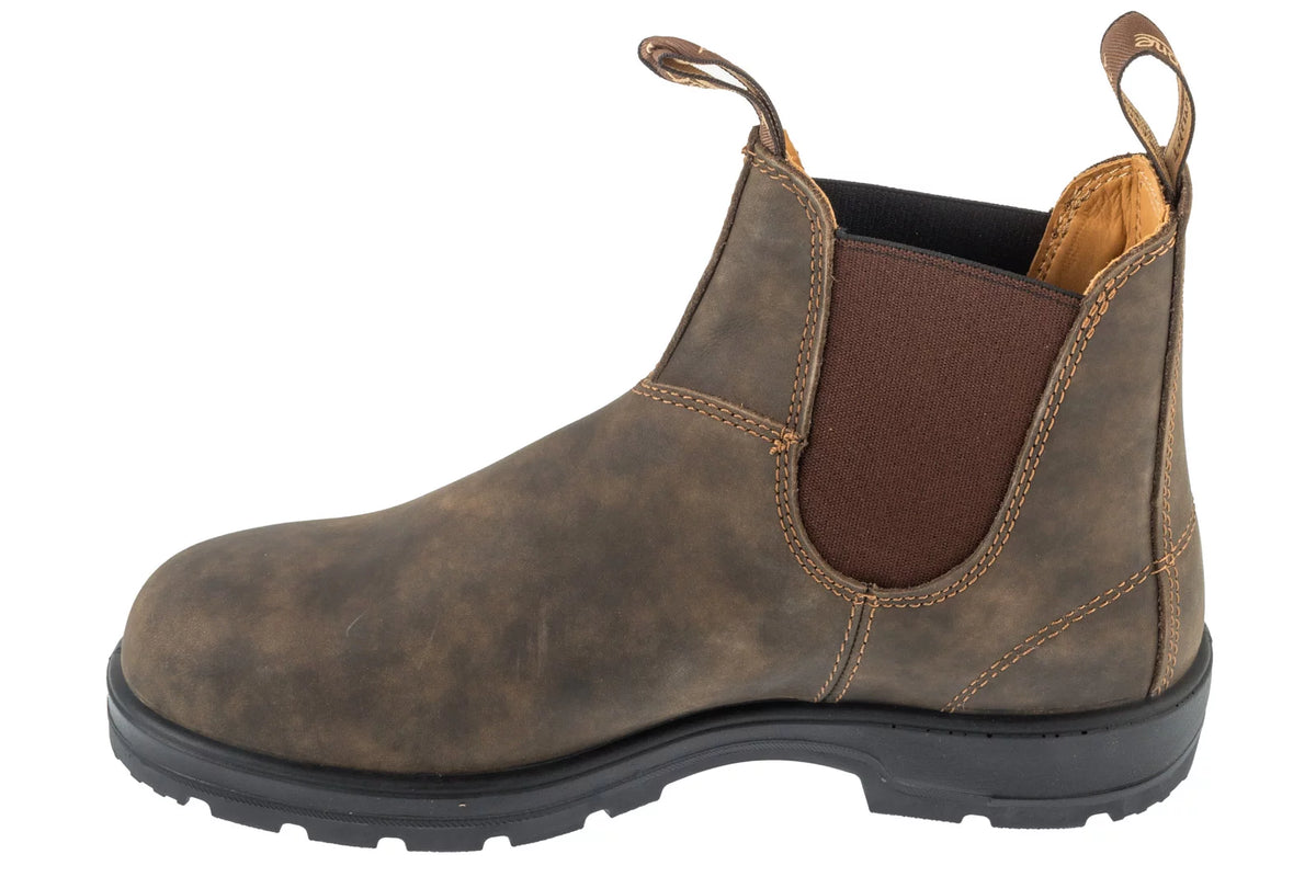 Blundstone Elastic Sided Boot Lined 585-RUSTIC - Brązowe