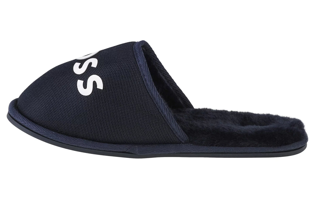 BOSS Logo Slippers J29312-849 - Granatowe