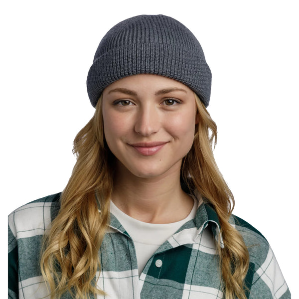 Buff Ervin Merino Hat Beanie 13232390110 - Szare