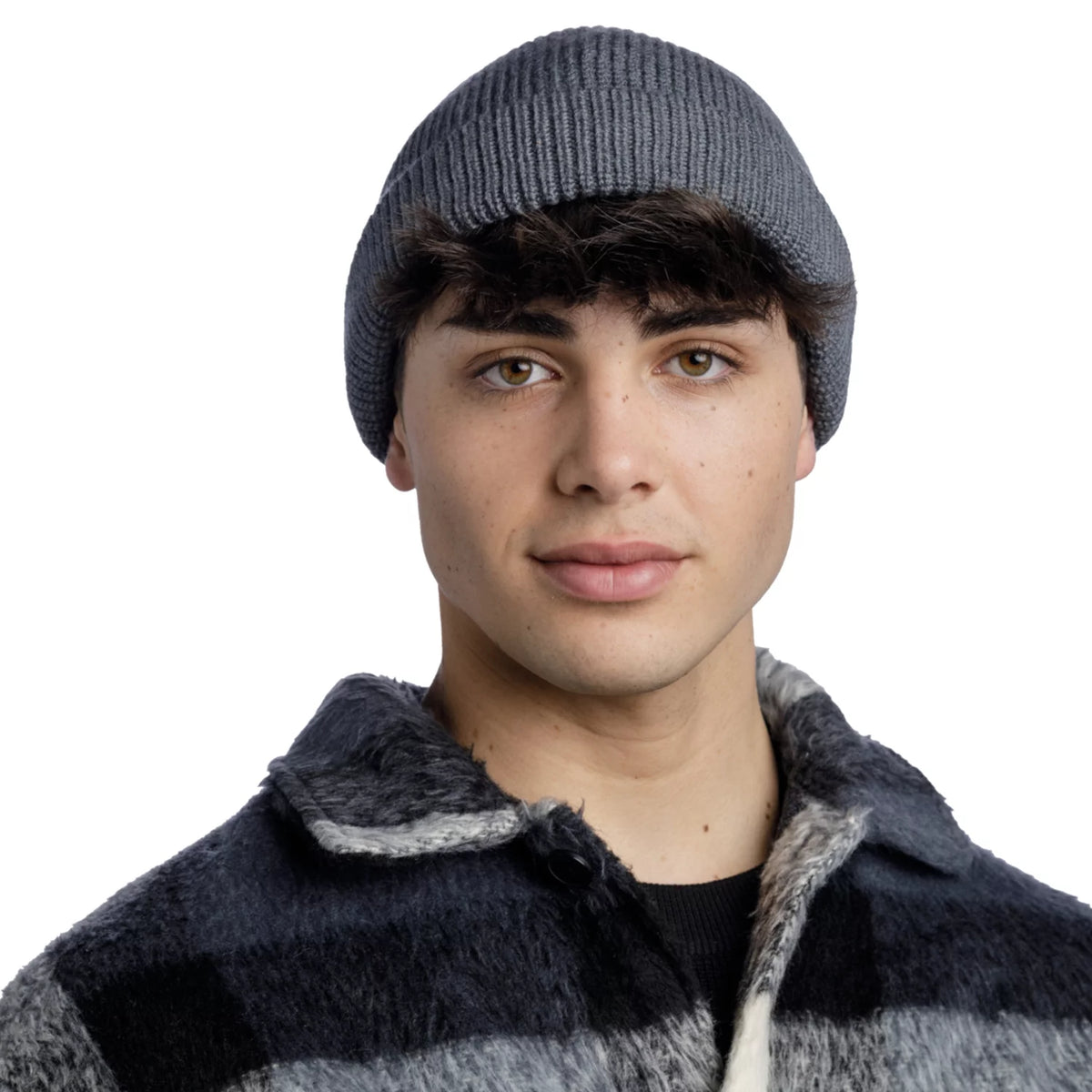 Buff Ervin Merino Hat Beanie 13232393710 - Szare