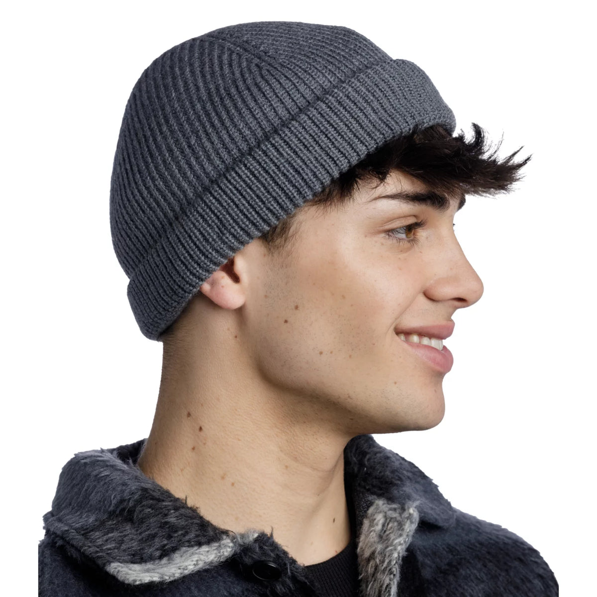 Buff Ervin Merino Hat Beanie 13232393710 - Szare