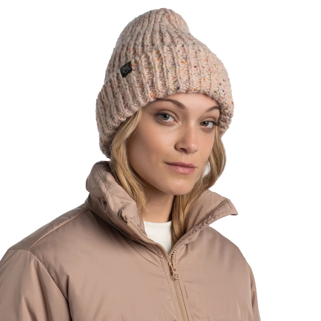 Buff Kim Knitted Fleece Hat Beanie 1296985081000 - Różowe