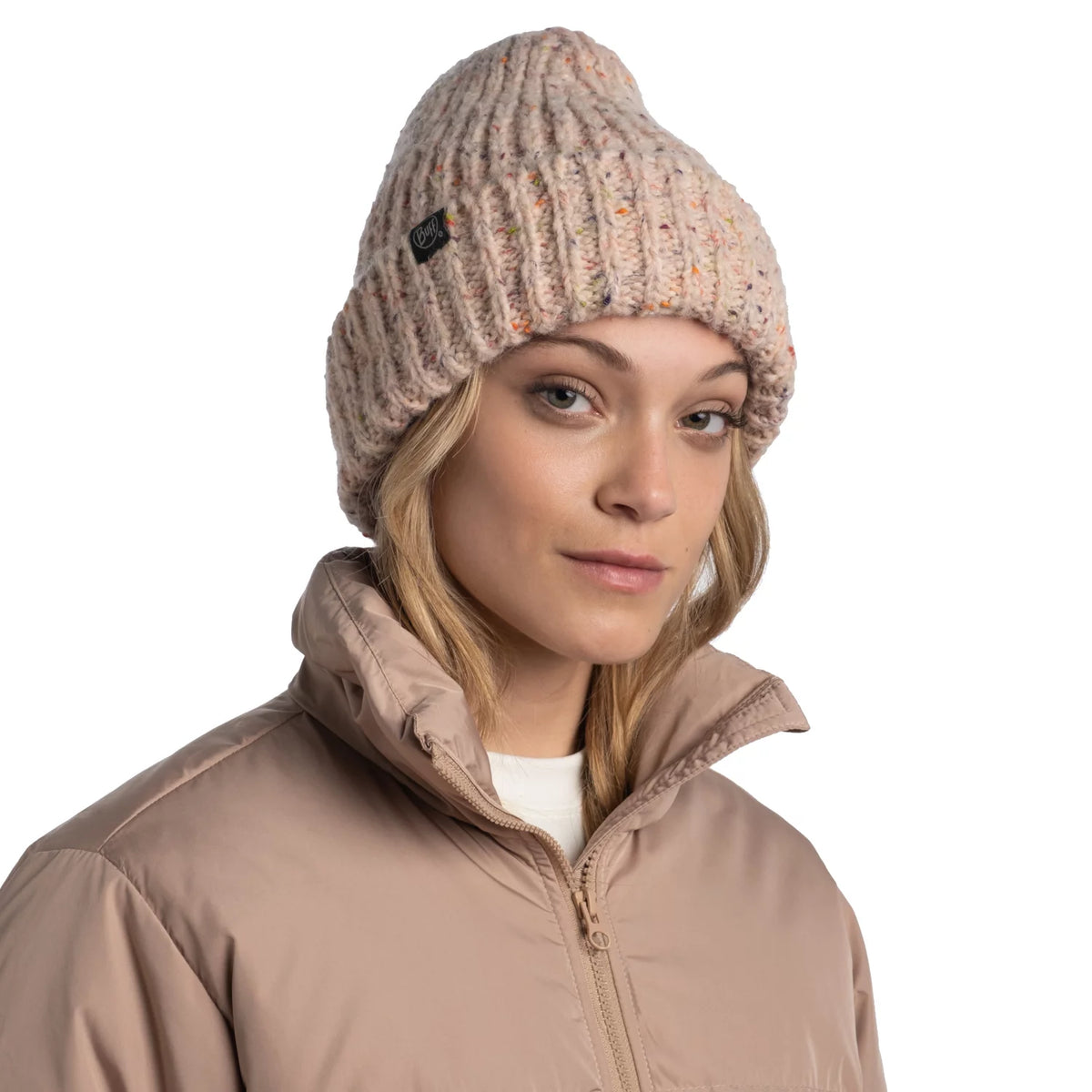 Buff Kim Knitted Fleece Hat Beanie 1296985081000 - Różowe