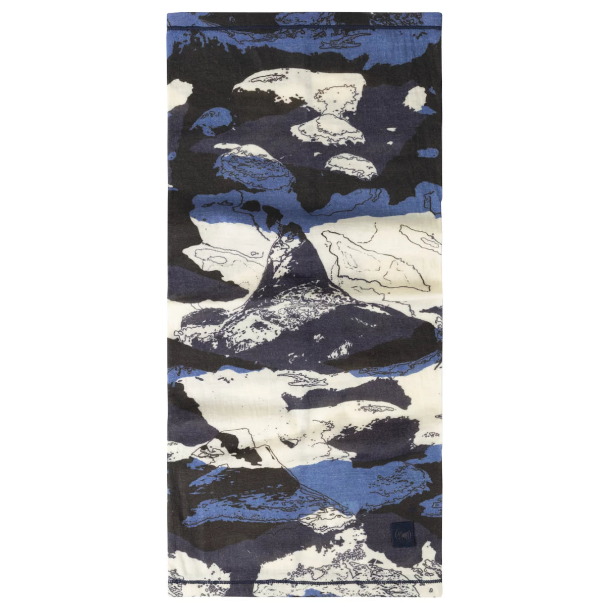 Buff Merino Lightweight Tube Scarf 13885170710 - Granatowe