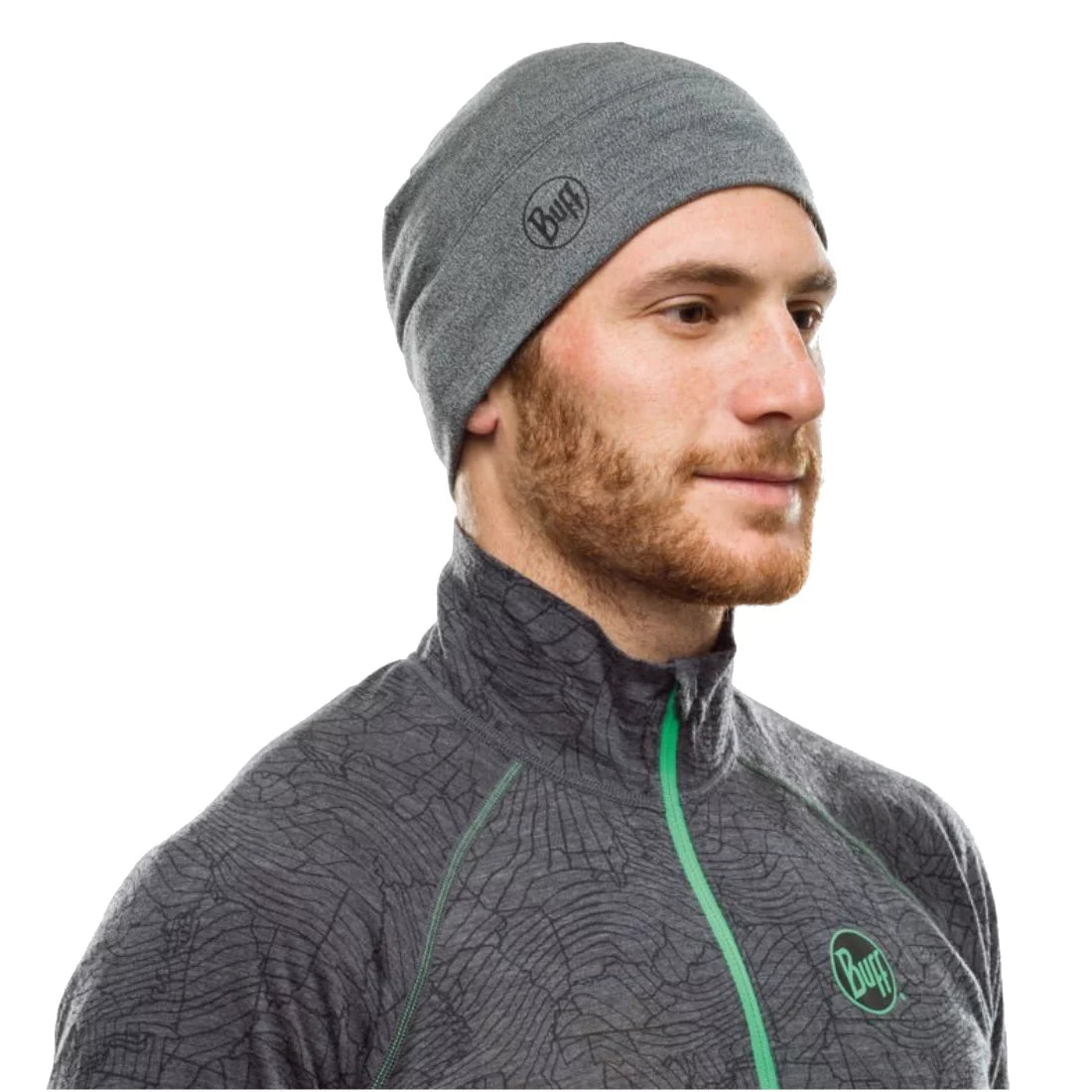 Buff Merino Midweight Hat Beanie 1180079331000 - Szare