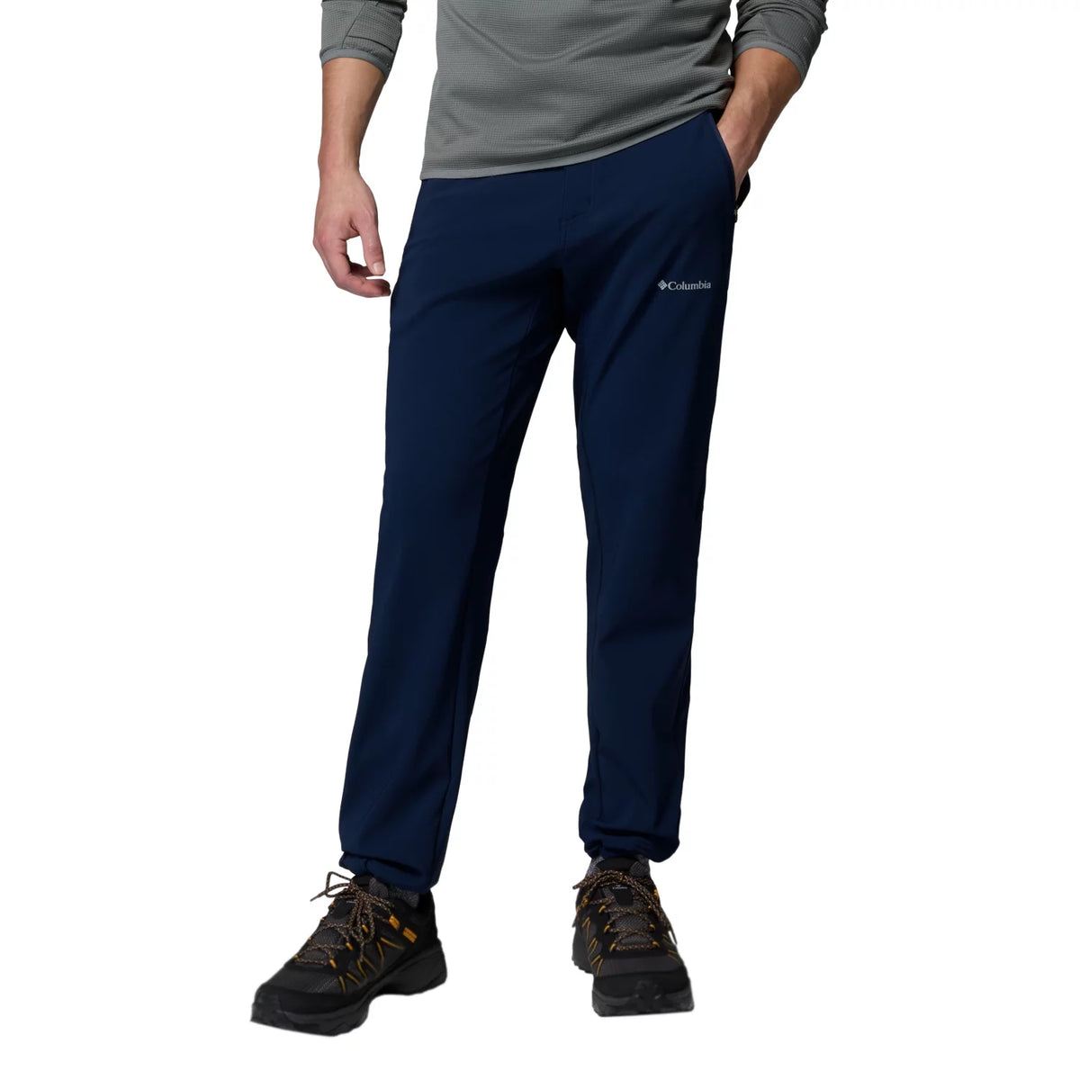 Columbia Essential Hike Brushed Back Pant 2172961464 - Granatowe