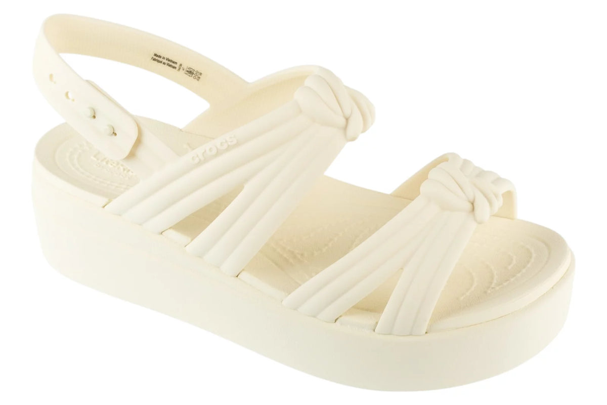 Crocs Brooklyn Knot Low Wedge Sandal 212864-105 - Beżowe