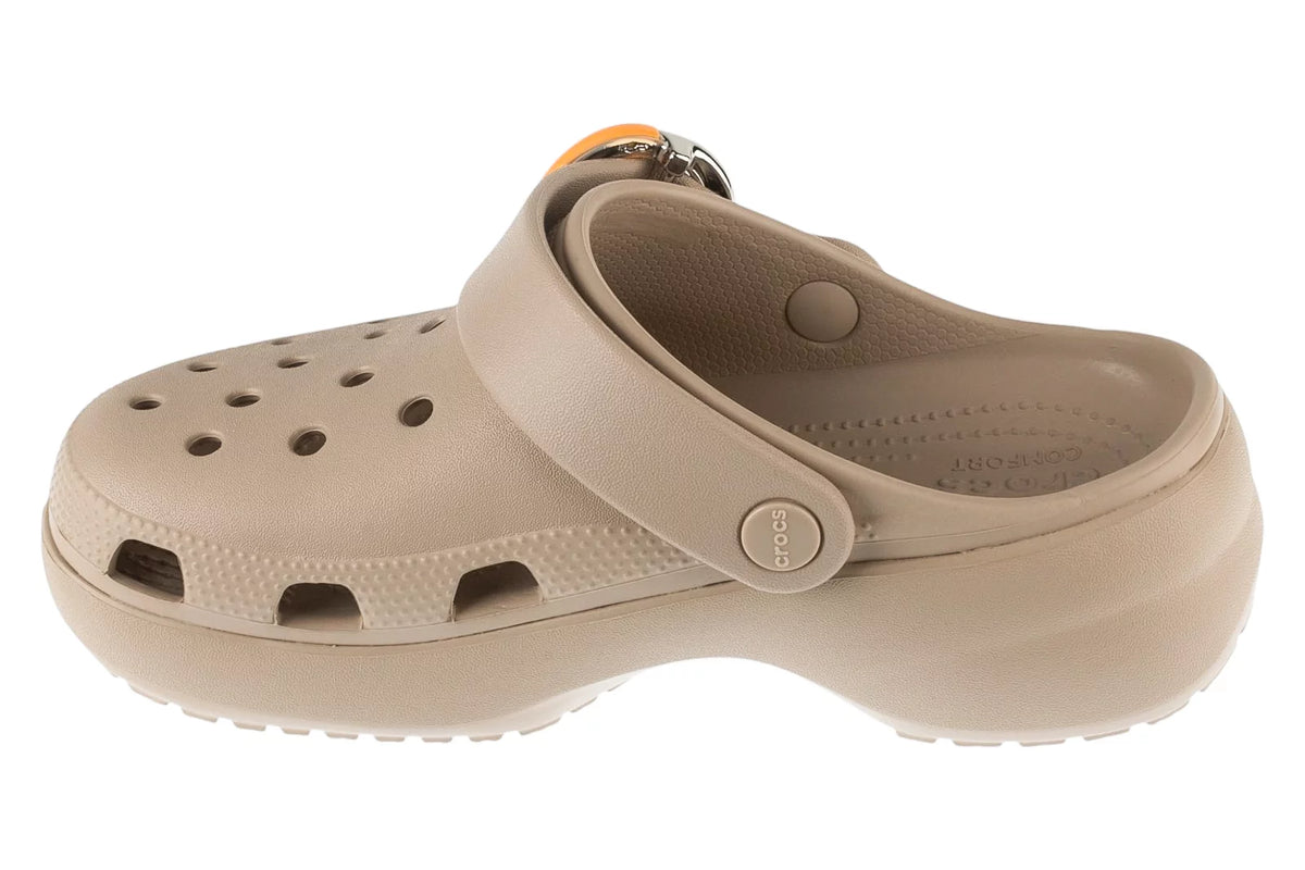 Crocs Classic Platform Dipped Buckle Clog 213230-2NM - Beżowe