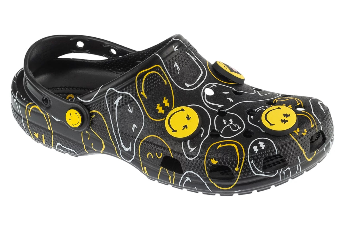 Crocs Classic Smiley Clog 211693-90H - Czarne