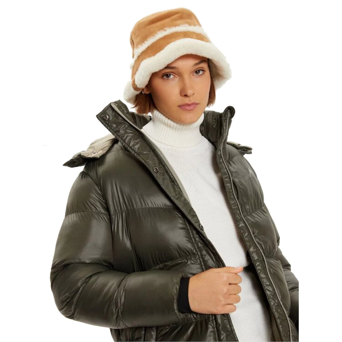 EMU Australia Sheepskin Hat W7017-CHES - Brązowe