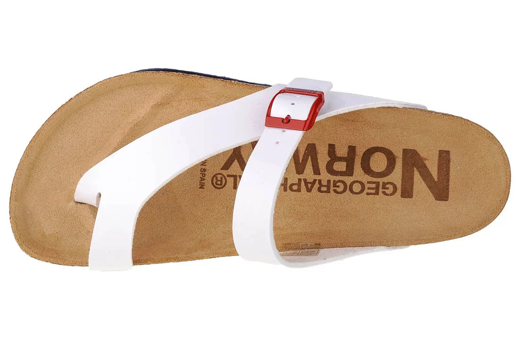 Geographical Norway Sandalias Infradito Donna GNW20415-34 - Białe