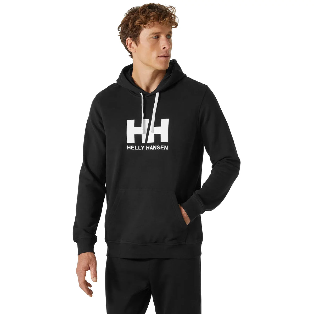 Helly Hansen Logo Hoodie 33977-990 - Czarne