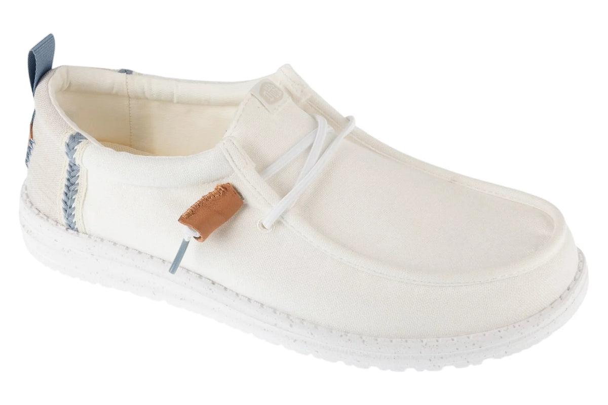 Hey Dude Wally Summer Linen 43086-1SO - Białe