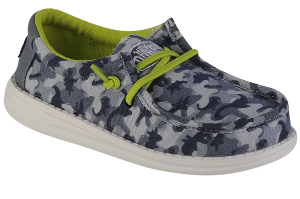 Hey Dude Wally Youth Camodino 40043-425 - Szare