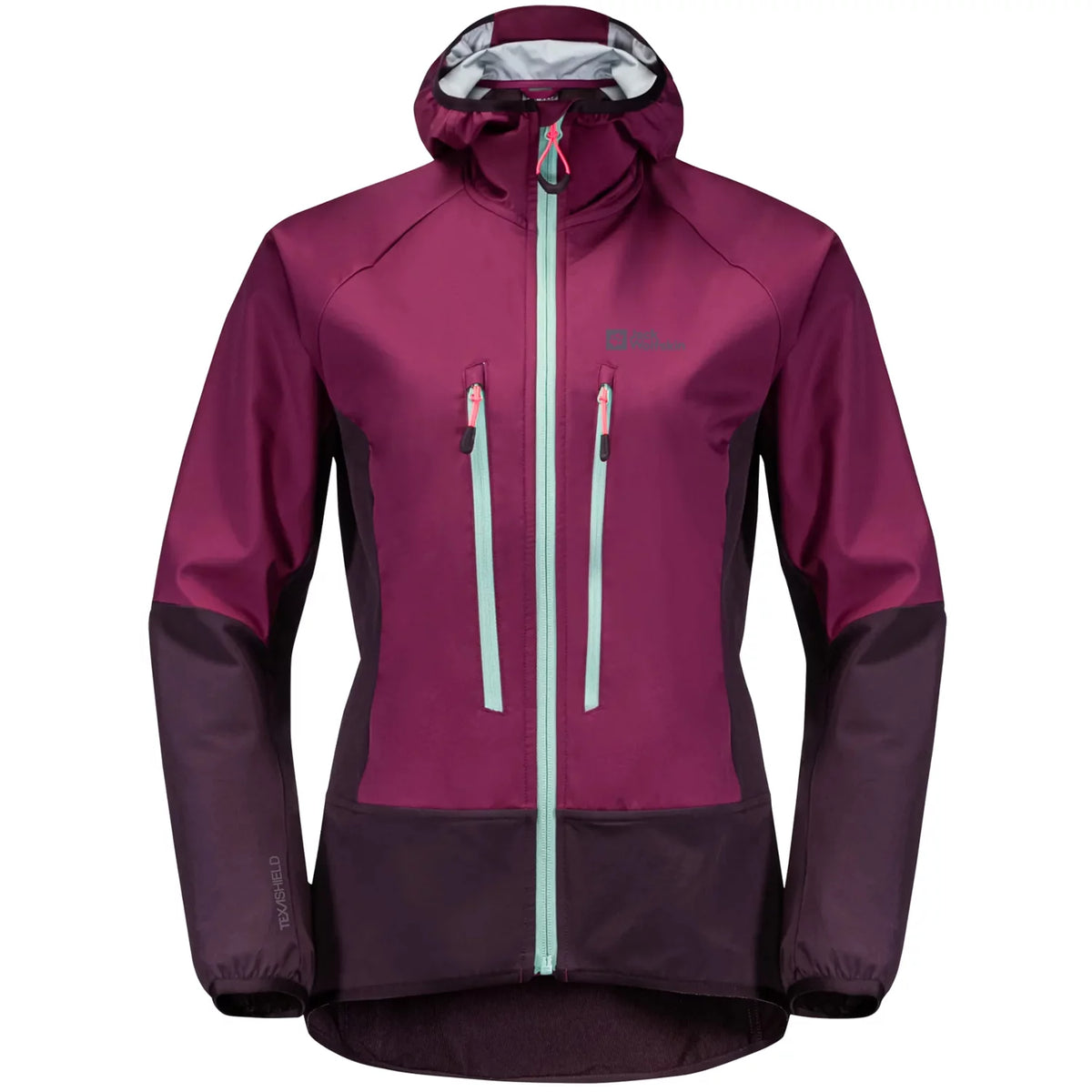 Jack Wolfskin Alpspitze Hoody Jkt W 1307391-1014 - Fioletowe