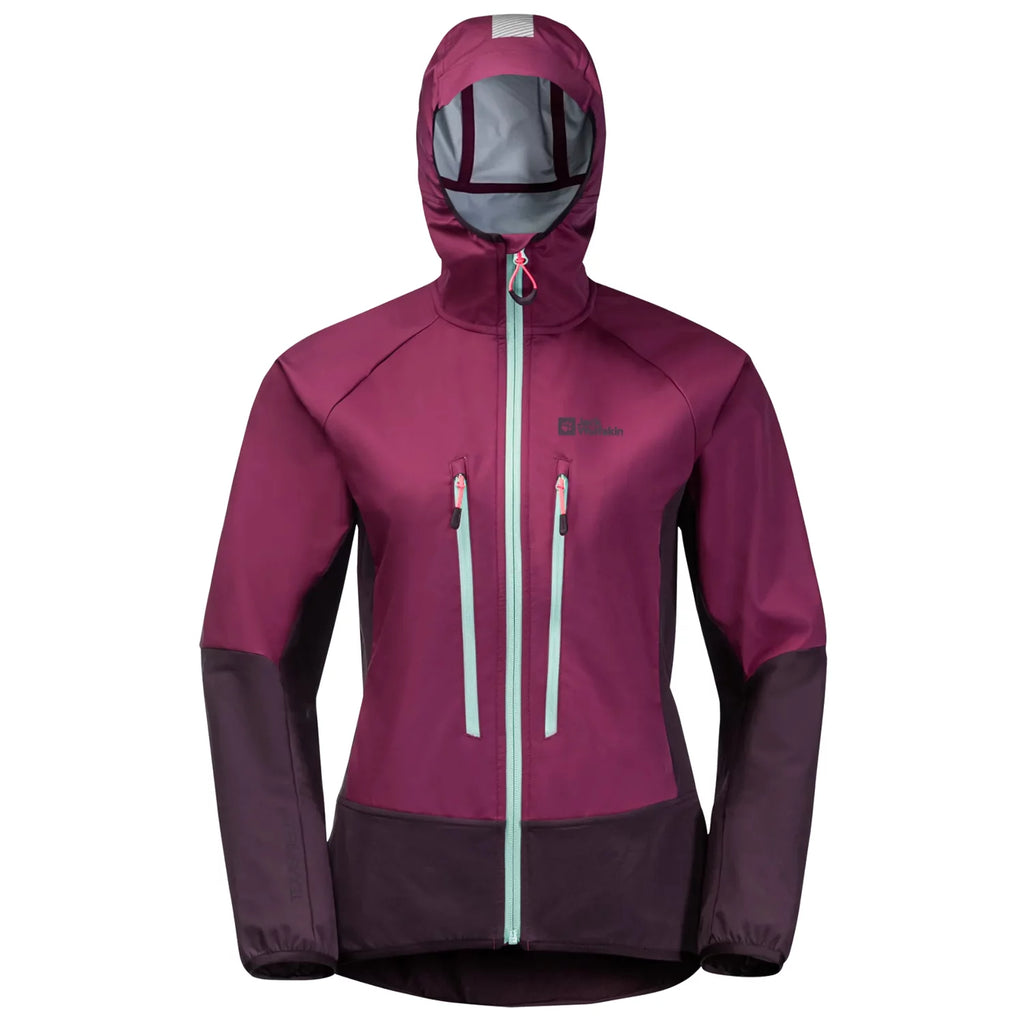 Jack Wolfskin Alpspitze Hoody Jkt W 1307391-1014 - Fioletowe