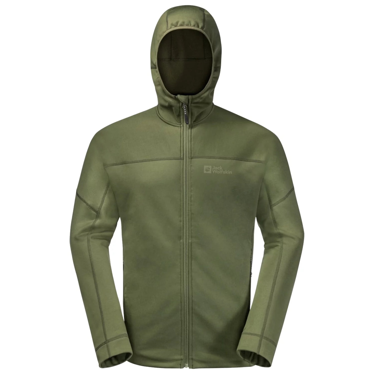 Jack Wolfskin Hirschberg Hooded FZ M 1710881-4129 - Zielone
