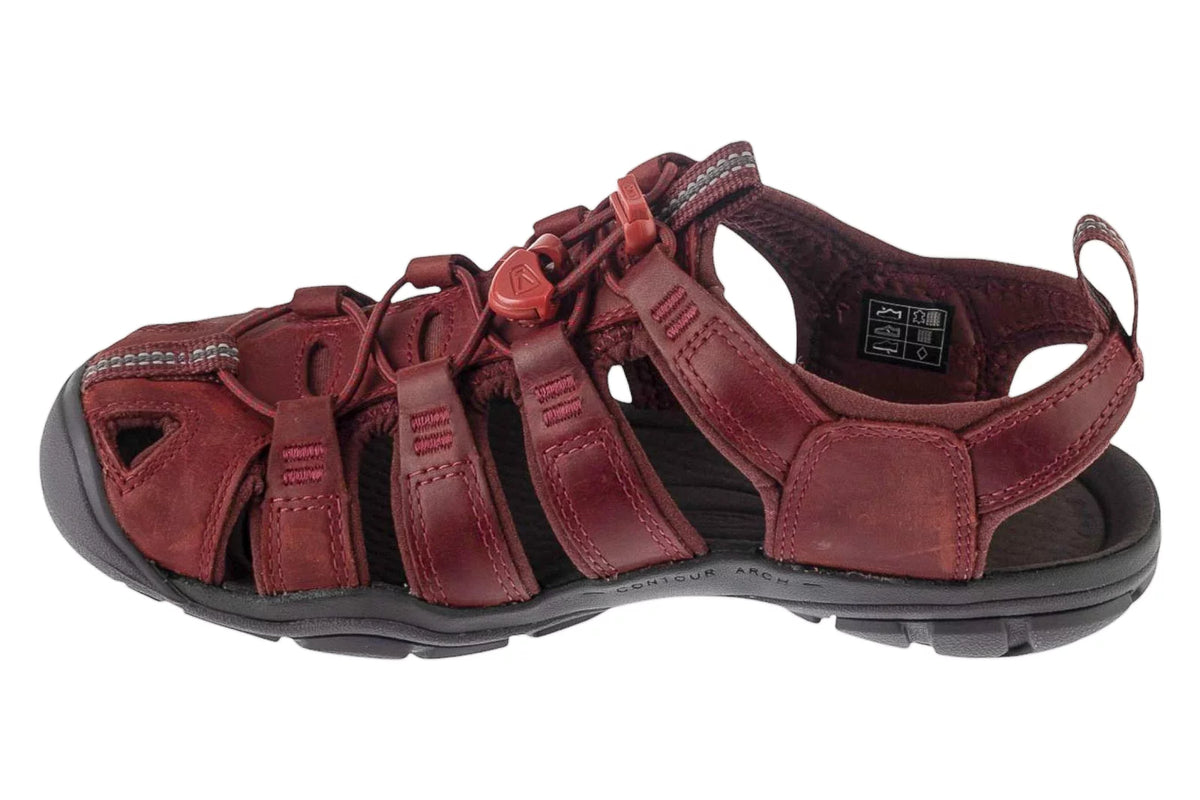 Keen Clearwather Cnx Leather Sandal 1025088 - Bordowe