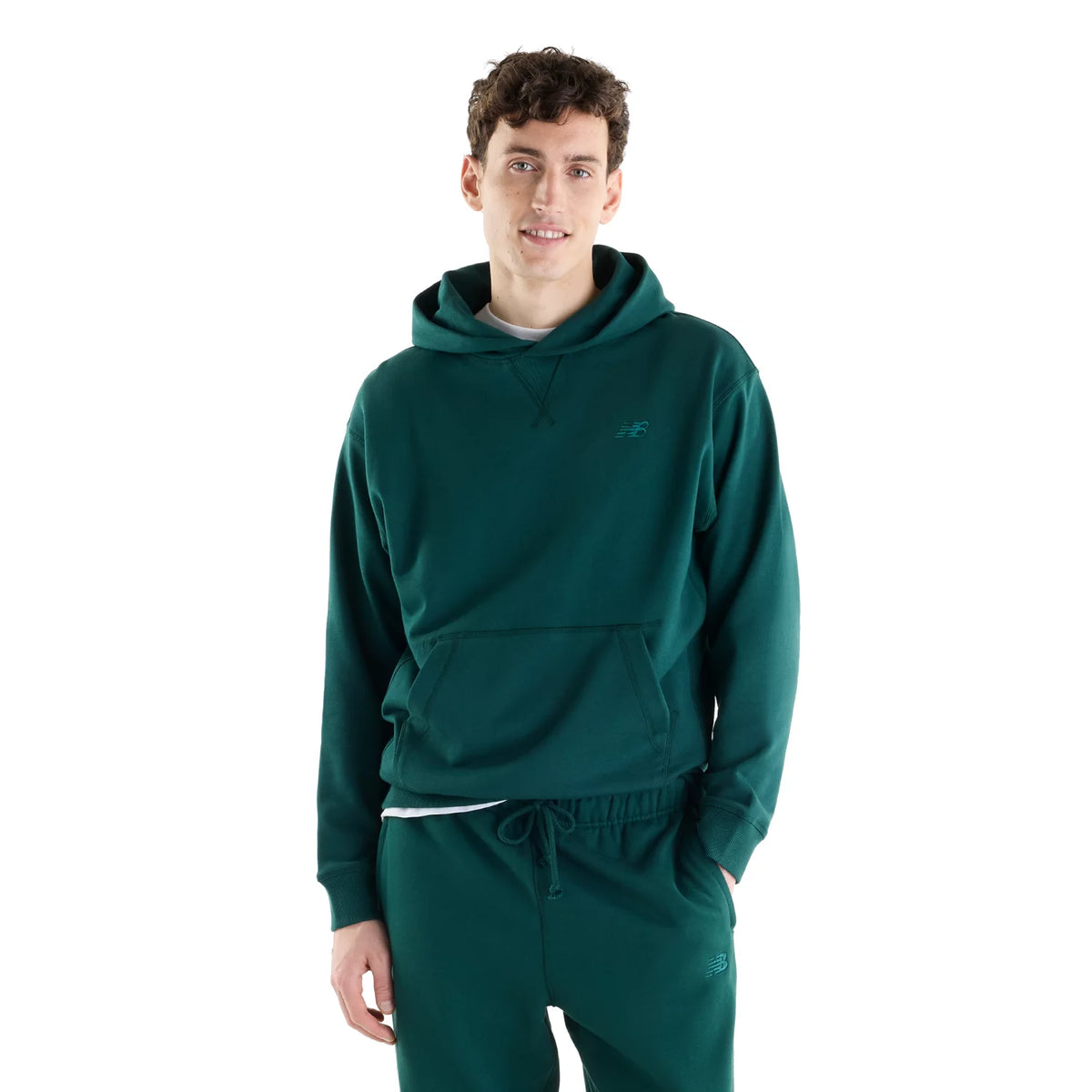 New Balance Athletics French Terry Hoodie MT41534NOG - Zielone