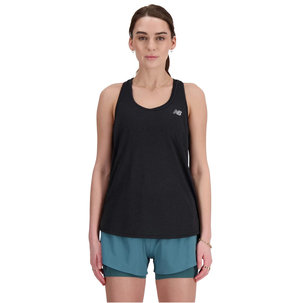 New Balance Singlet Athletics Tank WT41250BKH - Czarne