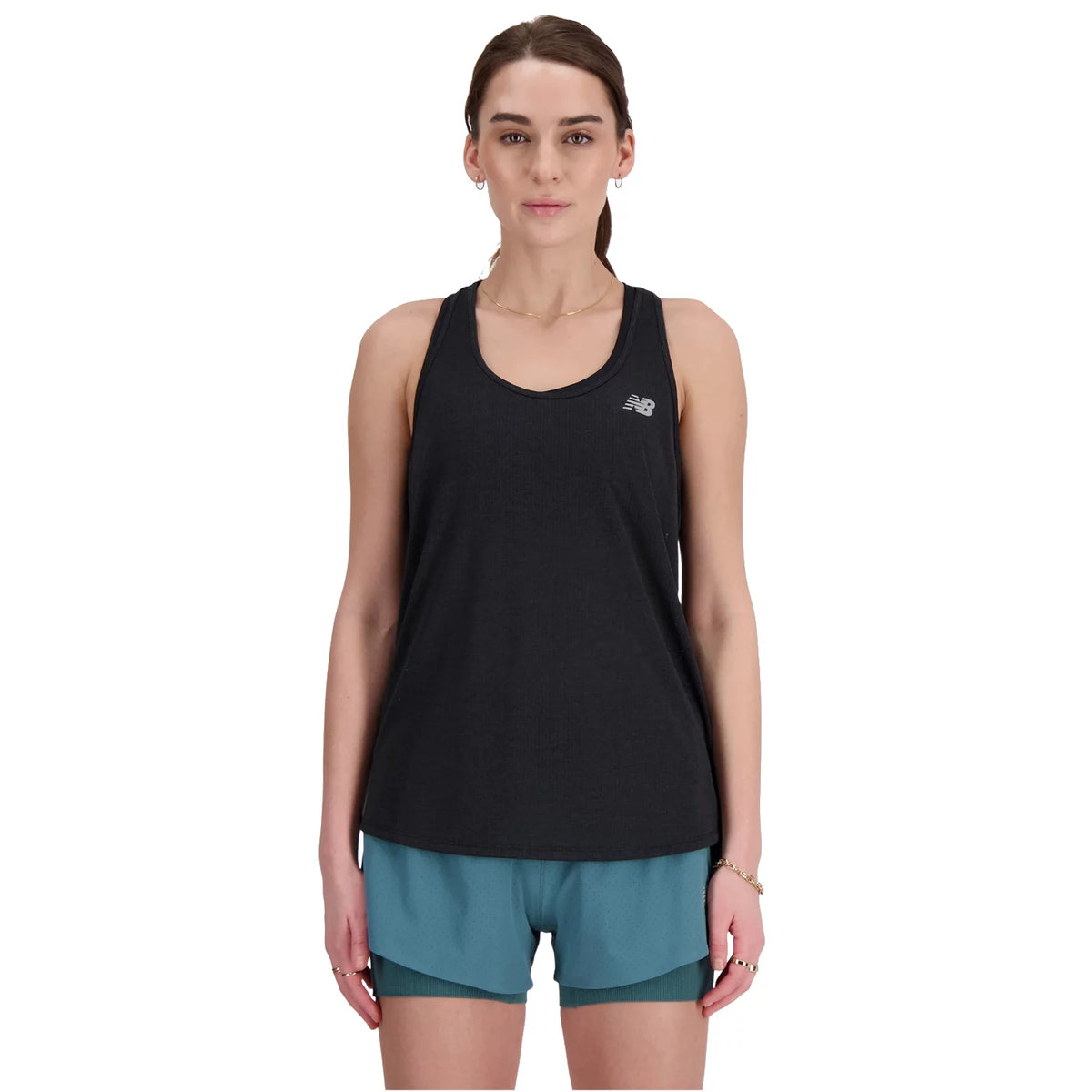 New Balance Singlet Athletics Tank WT41250BKH - Czarne