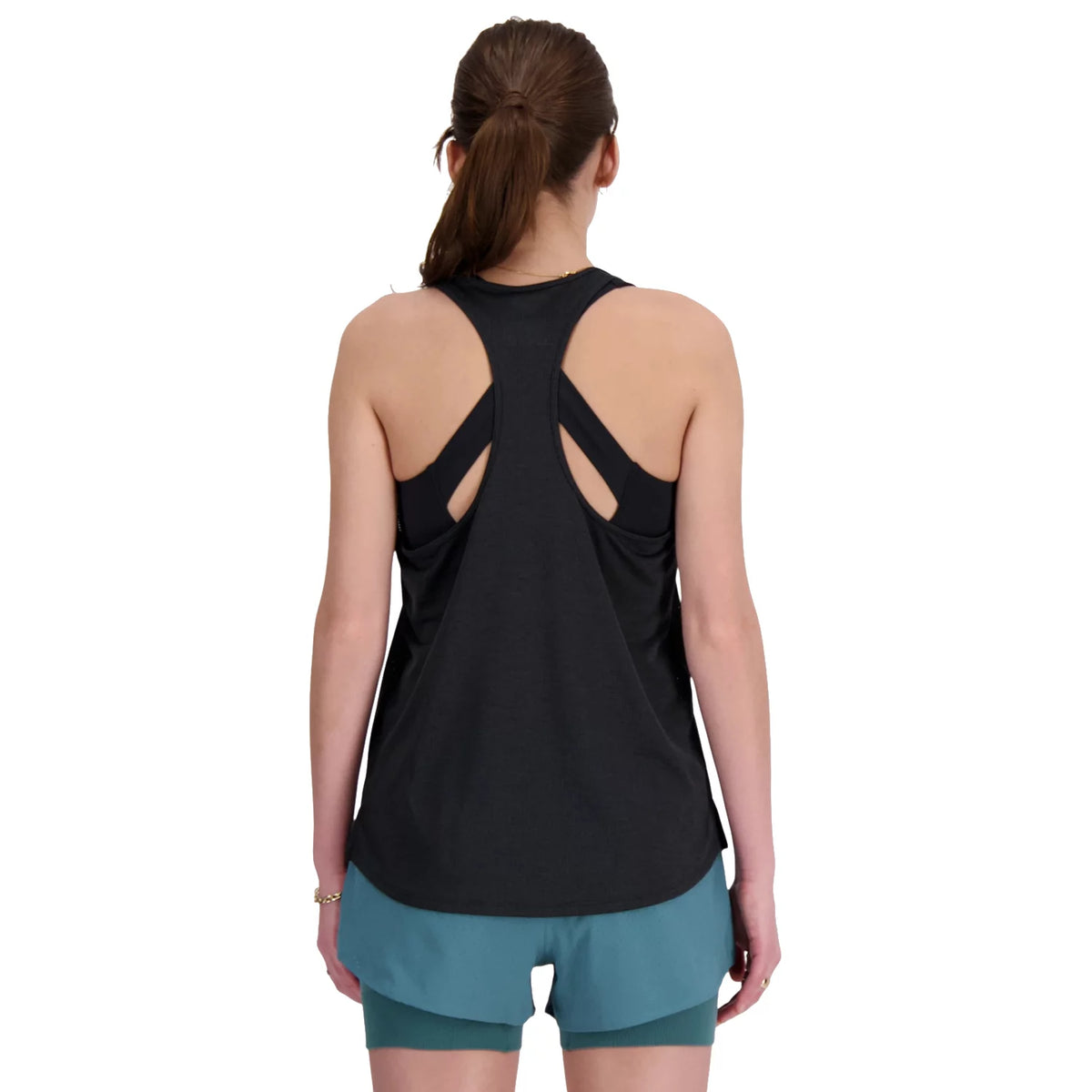 New Balance Singlet Athletics Tank WT41250BKH - Czarne