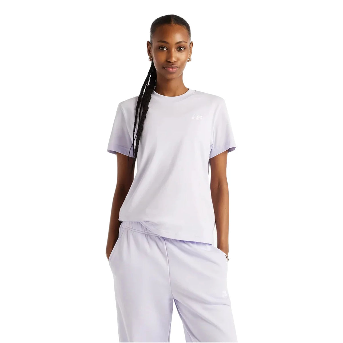 New Balance Sport Essentials Jersey T-Shirt WT41509SMV - Fioletowe