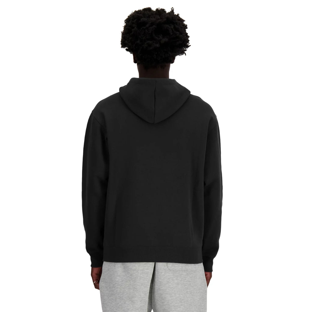 New Balance Sport Essentials Logo Fleece Full Zip MJ41502BK - Czarne