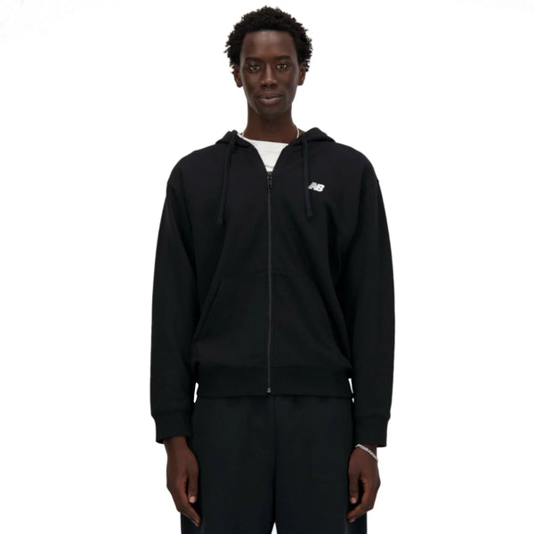 New Balance Sport Essentials Logo French Terry Full Zip MJ41501BK - Czarne