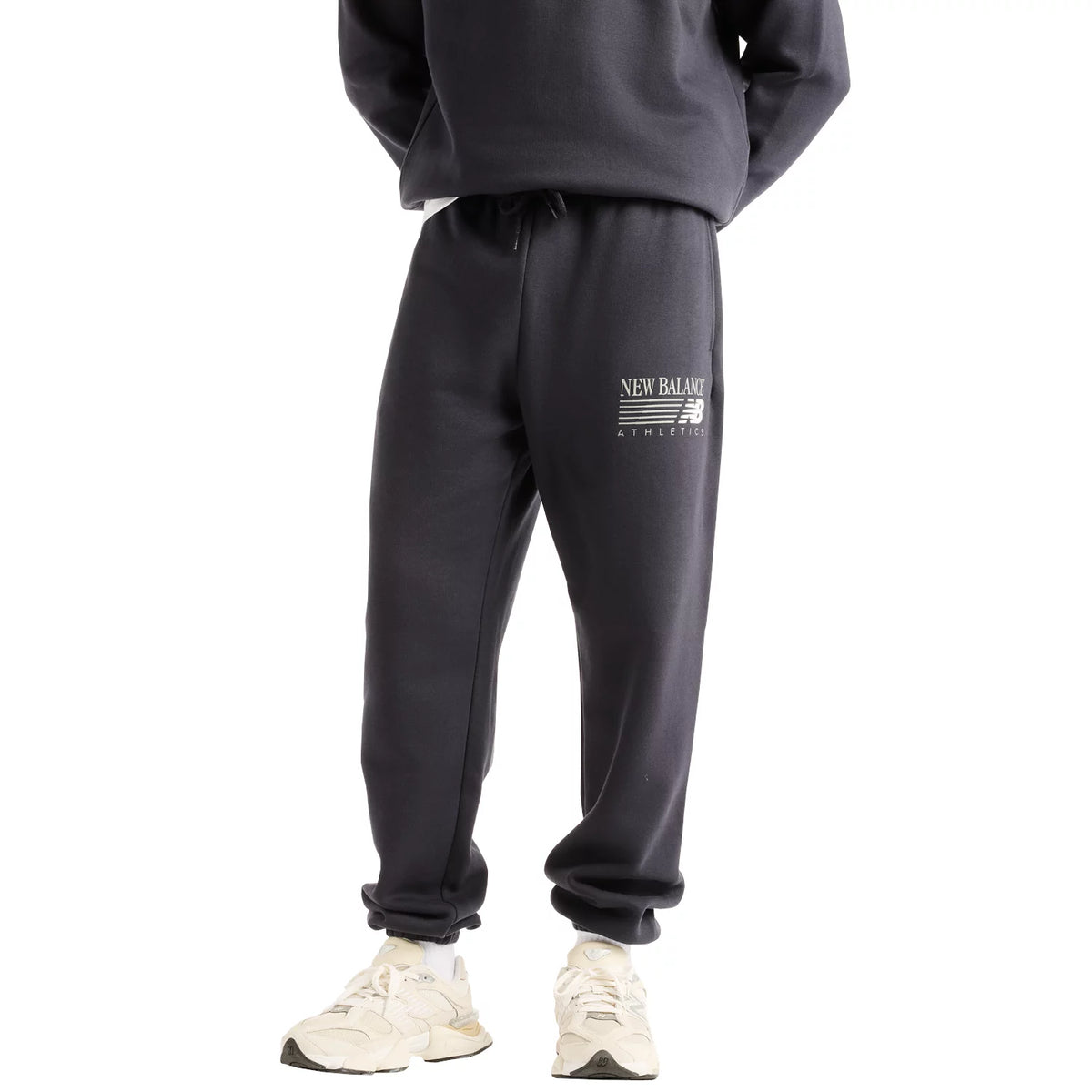 New Balance Trackside French Terry Pant MB62S1NTDNT - Granatowe