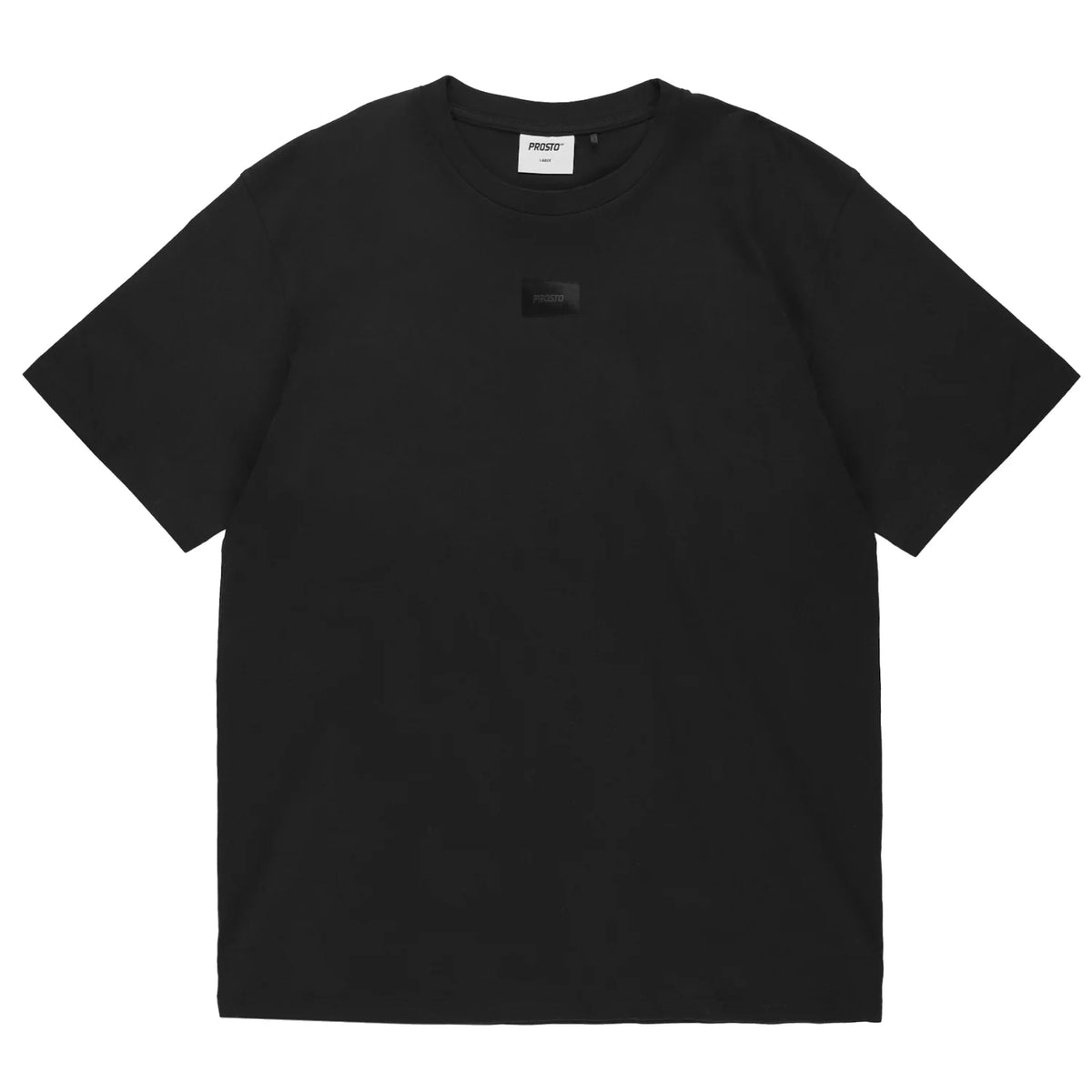 Prosto Jacquard Label T-shirt KL261MTEE1042 - Czarne