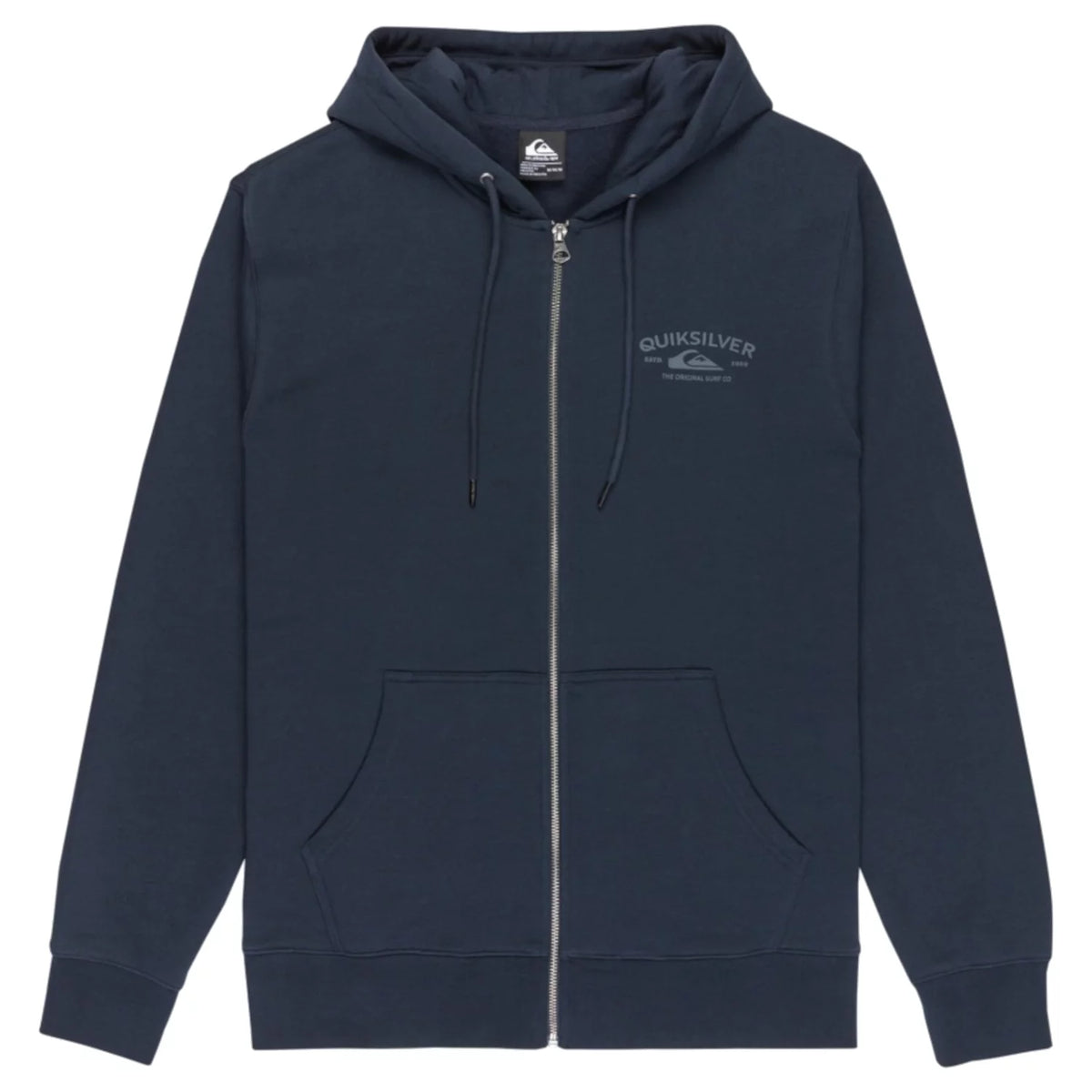 Quiksilver Chest Logo Zip Hoodie EQYFT05135-KTP0 - Granatowe