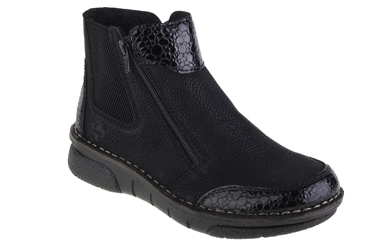 Rieker Booties 73355-00 - Czarne