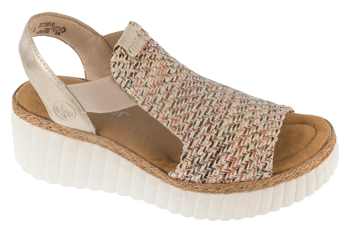 Rieker Sandals 69172-60 - Beżowe