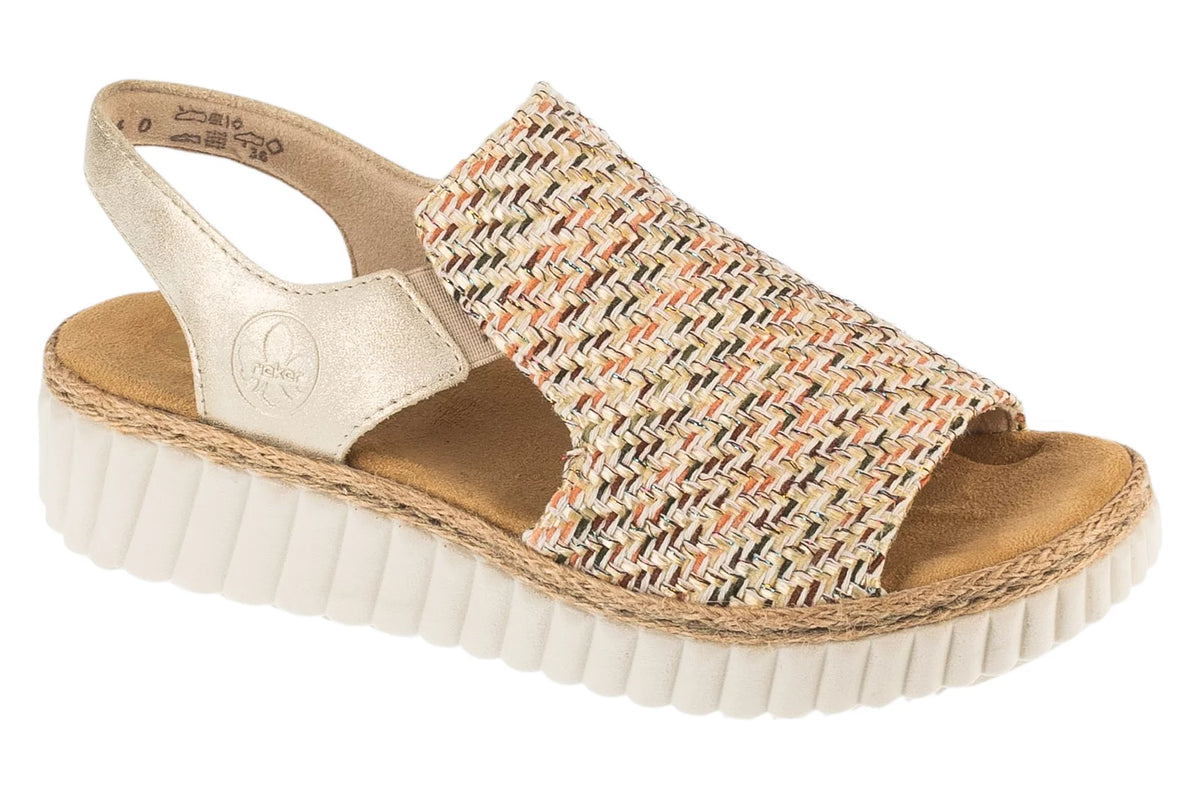 Rieker Sandals 69276-60 - Beżowe