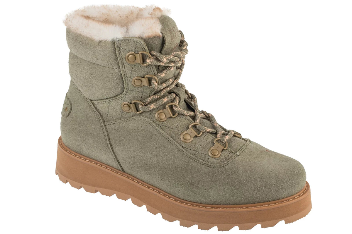 Roxy Bradie Lace Up Boots ARJB700758-OLV - Zielone