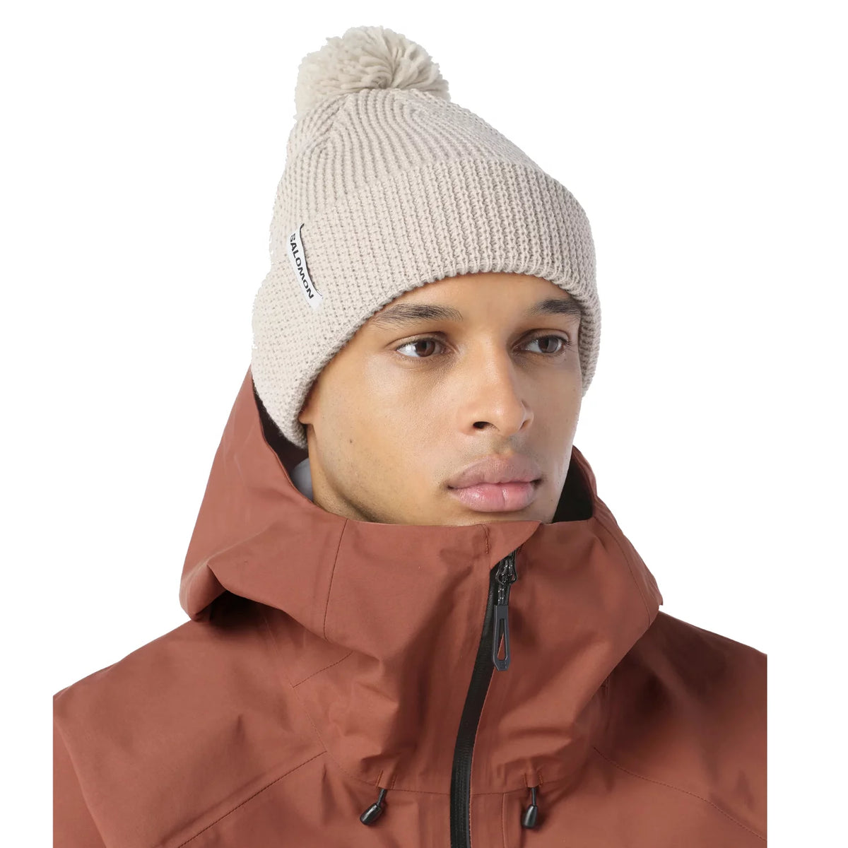 Salomon Pompom Beanie LC2937600 - Szare