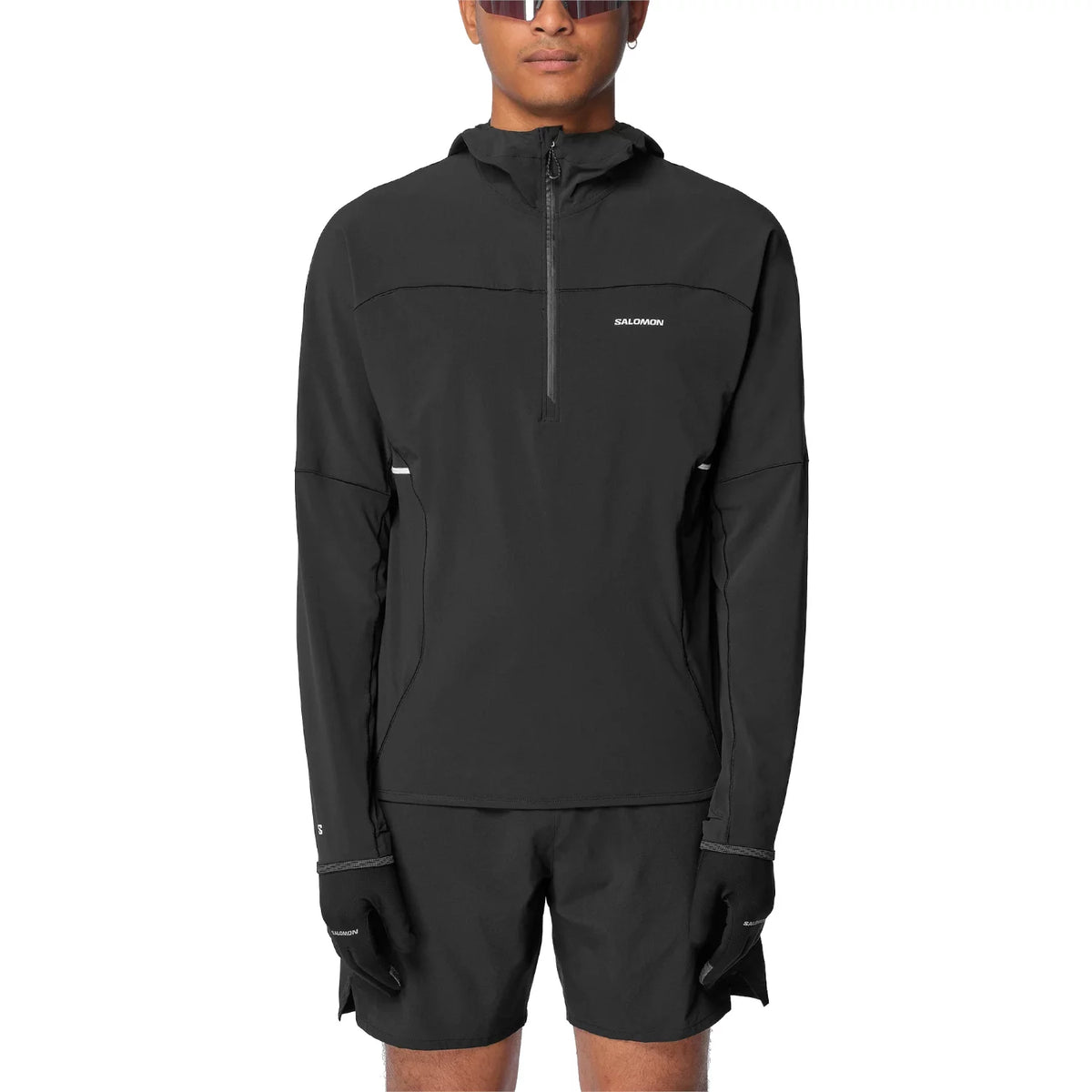 Salomon Sense Aero Hybrid Half Zip Hooded LC2429600 - Czarne