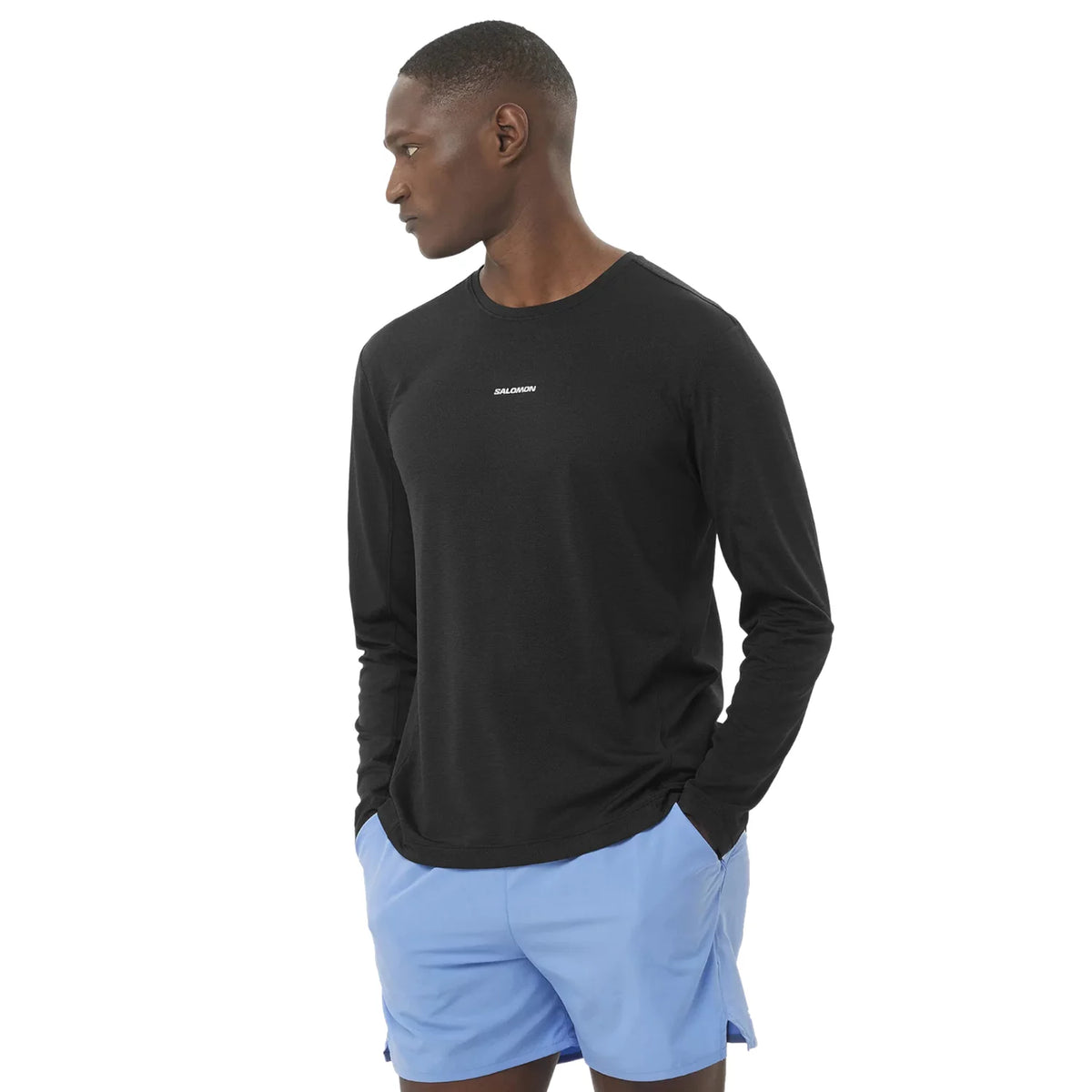 Salomon Shkout Core LS Tee M LC2424400 - Czarne