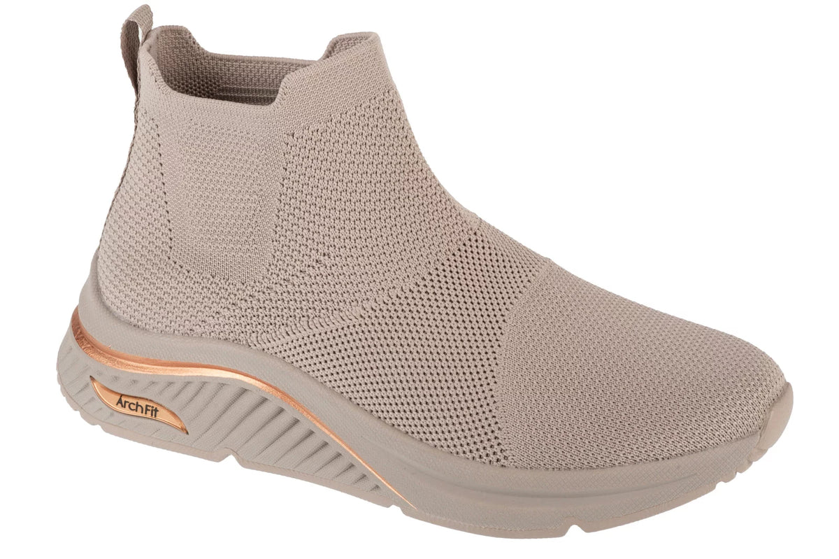 Skechers Arch Fit S-Miles - Sock Walk 155580-TPE - Beżowe