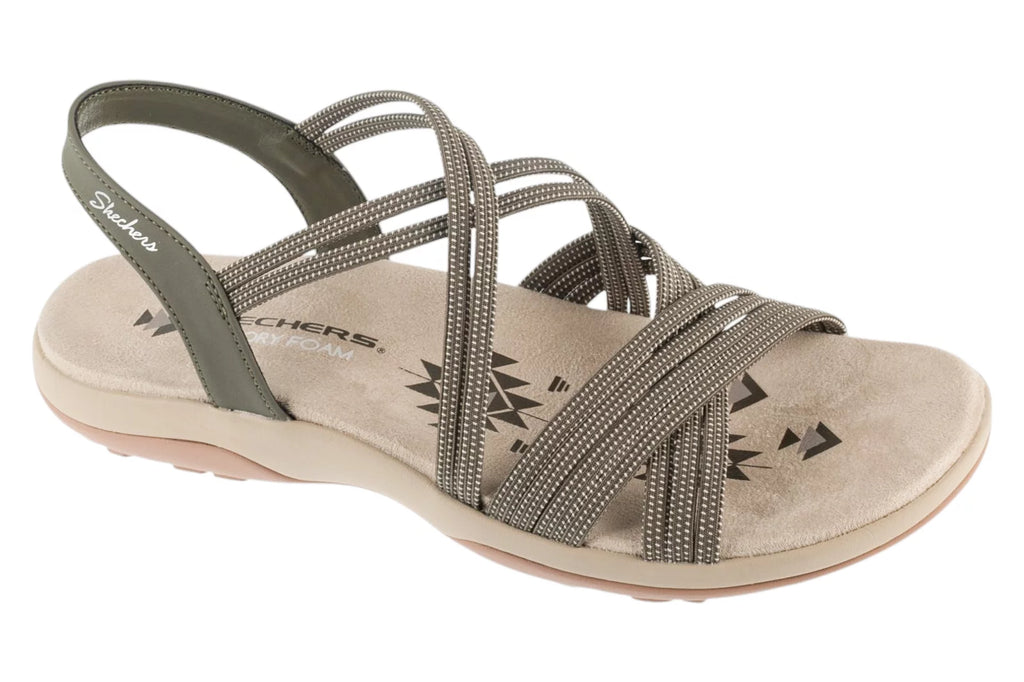 Skechers Reggae Slim - Turn It Up 163117-OLV - Zielone