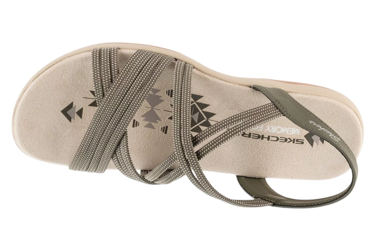 Skechers Reggae Slim - Turn It Up 163117-OLV - Zielone